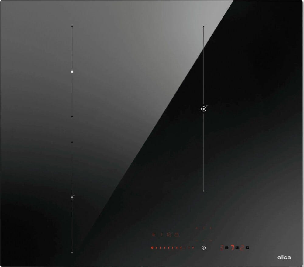 Elica RATIO 603 BL Piano cottura a induzione cm. 60, vetro nero