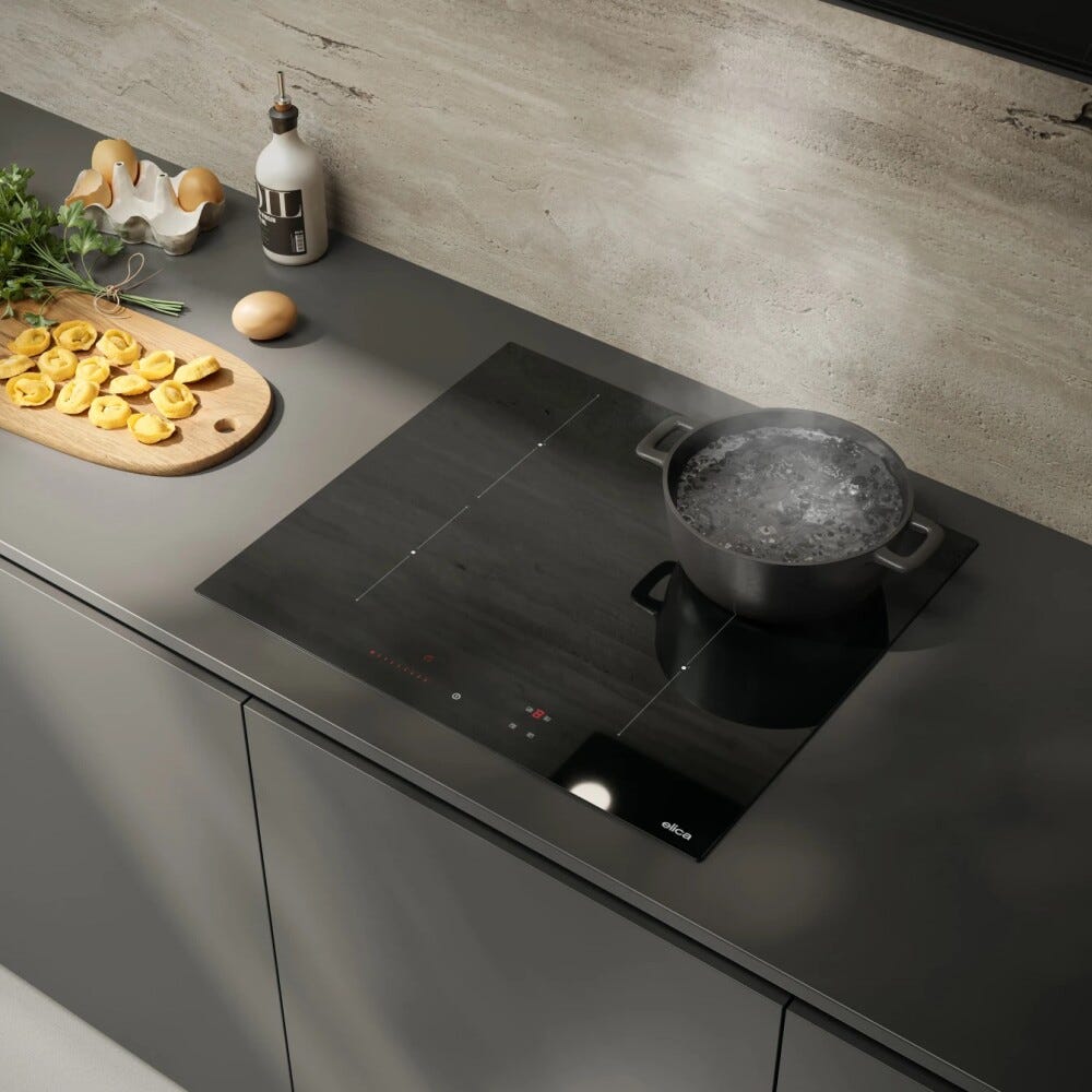 Elica RATIO 604 PLUS BL Piano cottura a induzione cm. 60, vetro nero