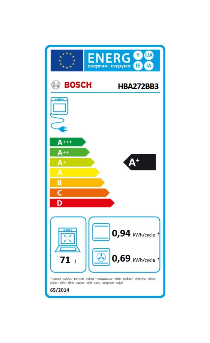 Bosch HBA272BB3 4 Forno elettrico pirolitico cm 59 - nero