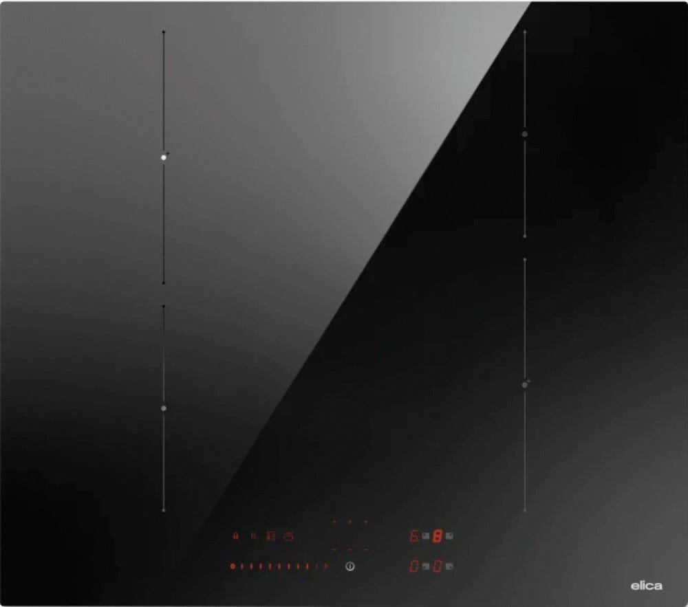 Elica RATIO 604 BL Piano cottura a induzione cm. 60, vetro nero