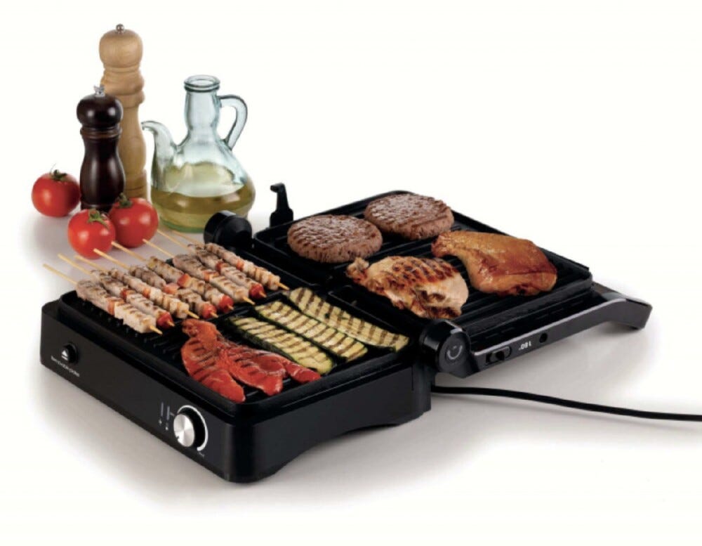 Ariete 1934/00 MetalGrill 3in1 Griglia elettrica - inox/nero
