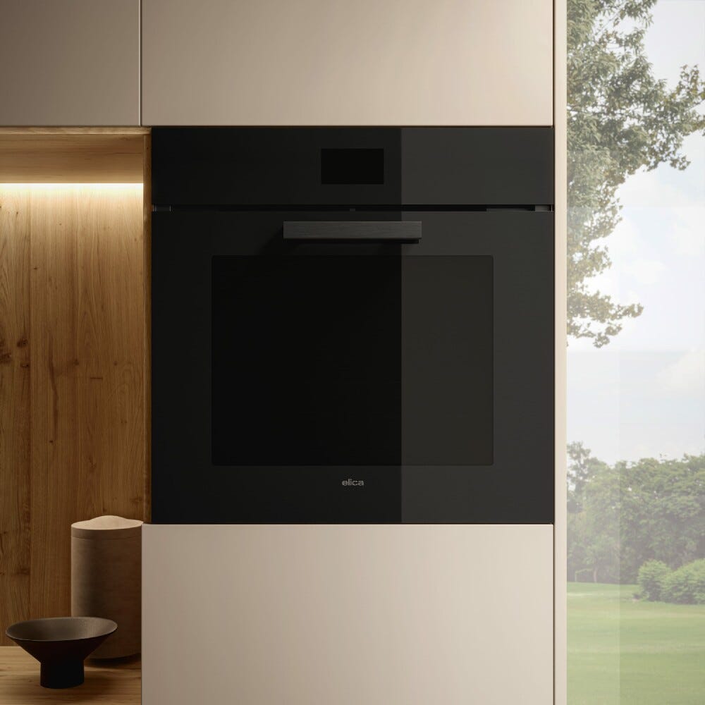 Elica VIRTUS MULTI 60 TFT PYRO BL Forno multifunzione pirolitico cm. 60, vetro nero
