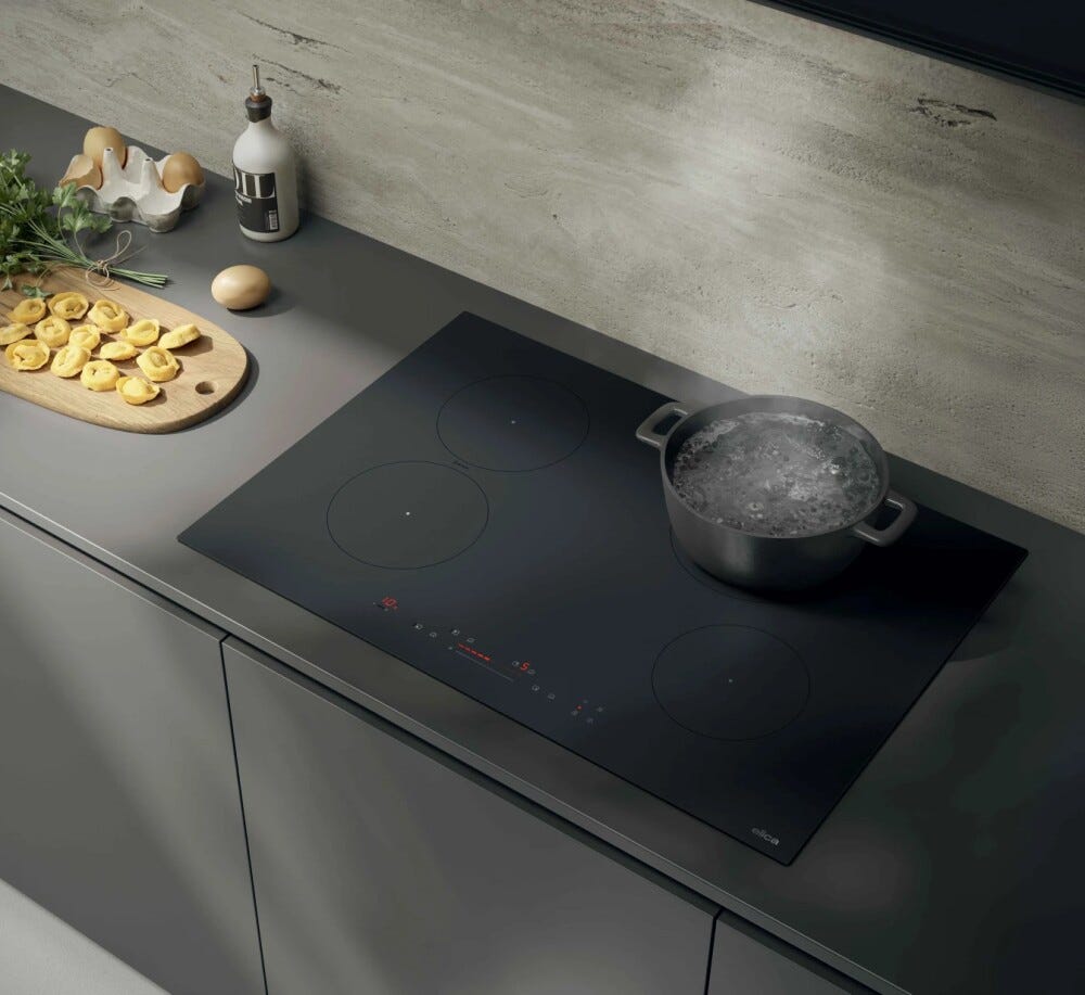 Elica PRIMIS 804 PLUS BL Piano cottura a induzione cm. 80, vetro nero