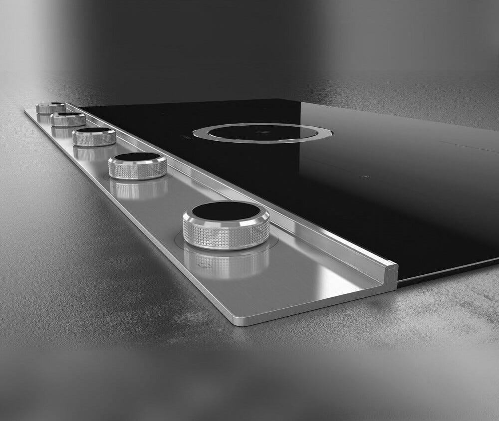 Elica NIKOLATESLA UNPLUGGED EVO IX/A/90 Evo collection Piano cottura induzione cm. 90, cappa integrata, vetro nero/inox