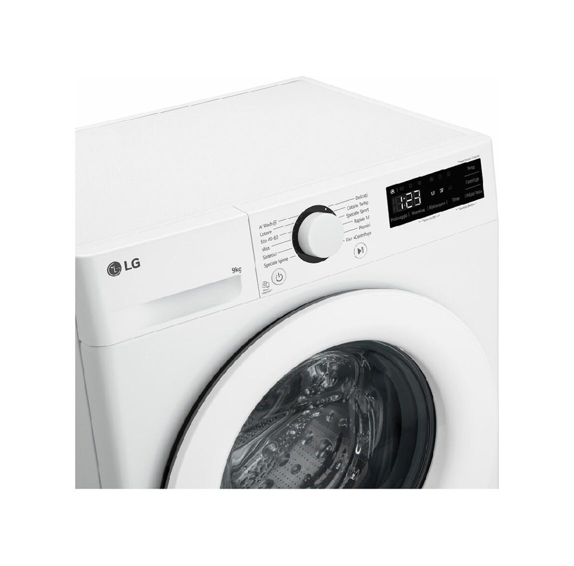 LG F2R3S09AIDD Serie R3 Lavatrice cm. 60 - capacità 9 kg - bianco
