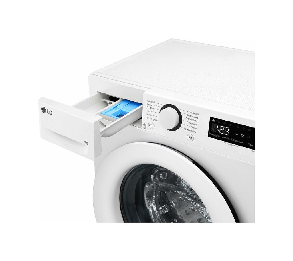 LG F2R3S09AIDD Serie R3 Lavatrice cm. 60 - capacità 9 kg - bianco
