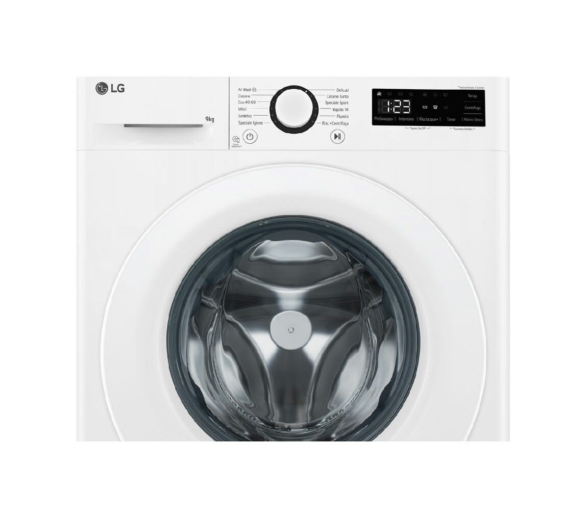 LG F2R3S09AIDD Serie R3 Lavatrice cm. 60 - capacità 9 kg - bianco
