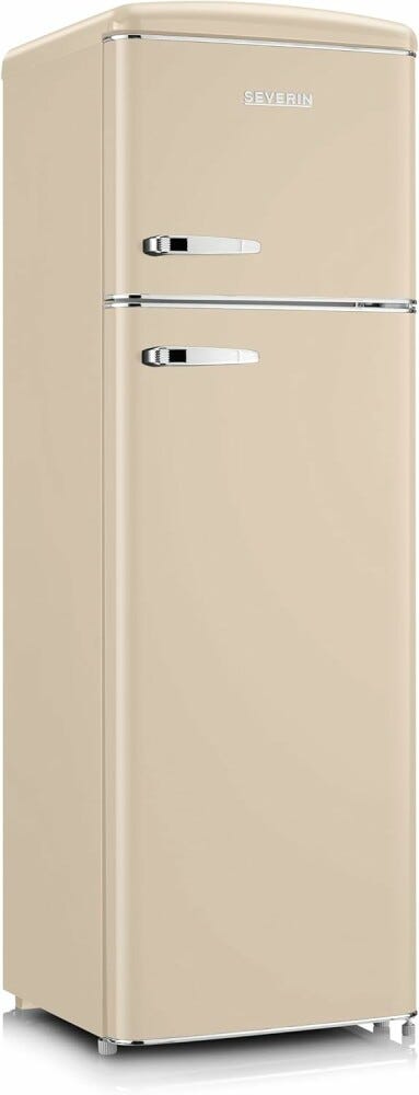 Severin RKG 8985 Retrò Frigorifero con congelatore a libera installazione - cm. 55 h 166 - lt. 246 - crema