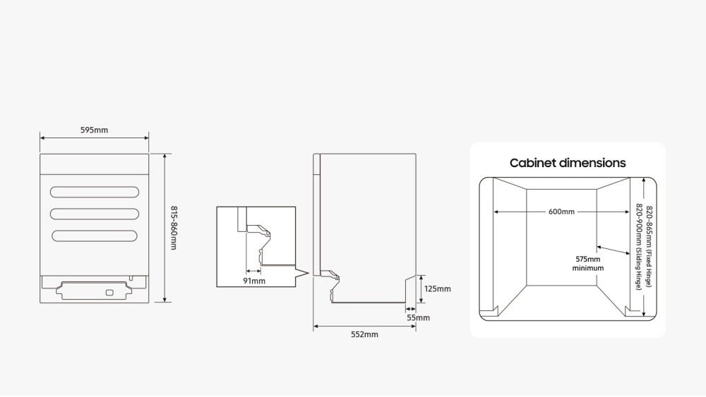 Samsung DW60DG790I00U1 Lavastoviglie da incasso 14 coperti, WaterJet Clean™, Auto Door Open Dry, Wi‑Fi