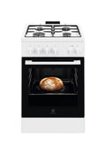 Electrolux LKK500010W Cucina da accosto cm. 50 - 4 fuochi gas + 1 forno elettrico - bianco