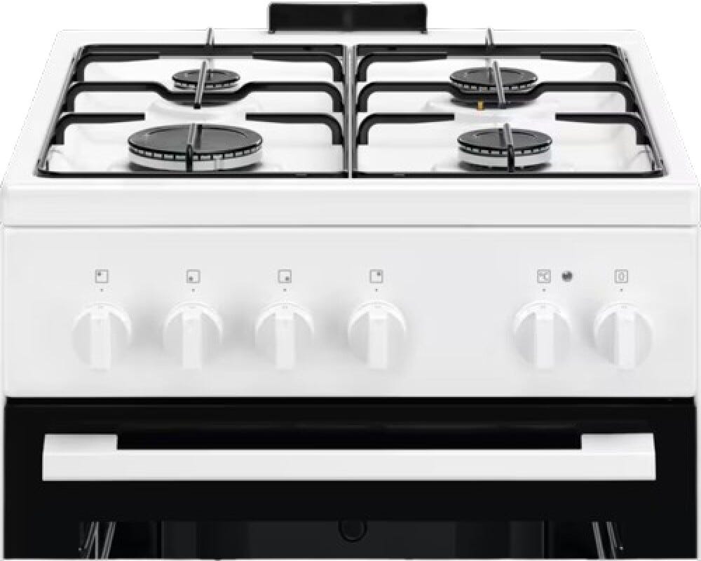 Electrolux LKK500010W Cucina da accosto cm. 50 - 4 fuochi gas + 1 forno elettrico - bianco