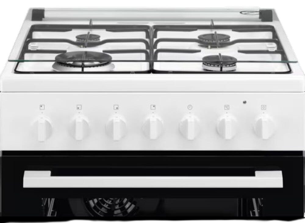 Electrolux LKK620010W Cucina da accosto cm. 60 - 4 fuochi gas + 1 forno elettrico - bianco