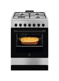 Electrolux LKK620010X Cucina da accosto cm. 60 - 4 fuochi gas + 1 forno elettrico - inox antimpronta