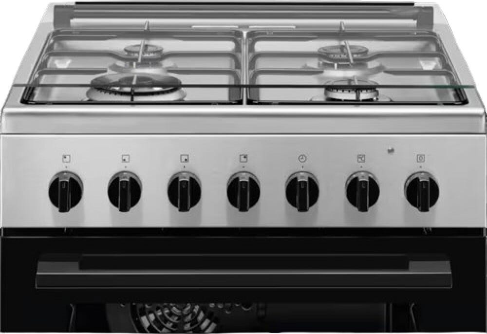 Electrolux LKK620010X Cucina da accosto cm. 60 - 4 fuochi gas + 1 forno elettrico - inox antimpronta