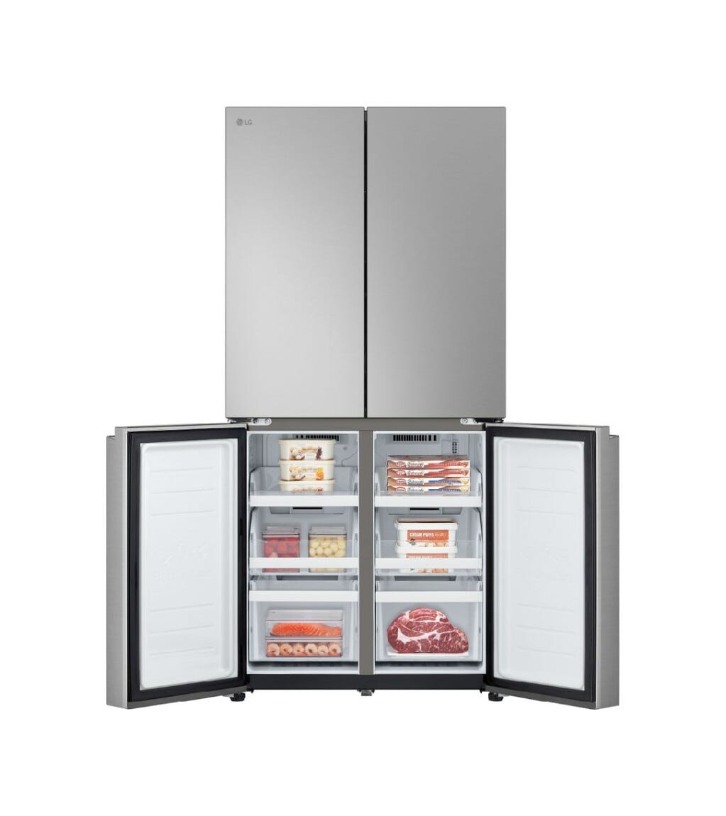 LG GMB860PYDE Frigorifero con congelatore 4 porte - cm. 84 h. 179 - lt. 530 - argento