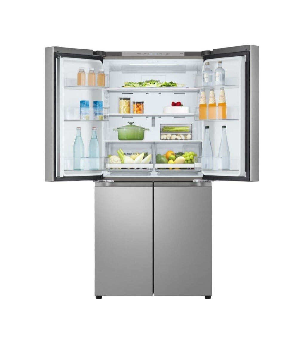 LG GMB860PYDE Frigorifero con congelatore 4 porte - cm. 84 h. 179 - lt. 530 - argento