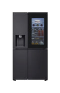 LG GSXE91EVAD Frigorifero americano Side-by-Side InstaView Door-in-Door, 628 L, Classe D, Total No Frost, Wi-Fi, Dispenser UVnano, Black Steel