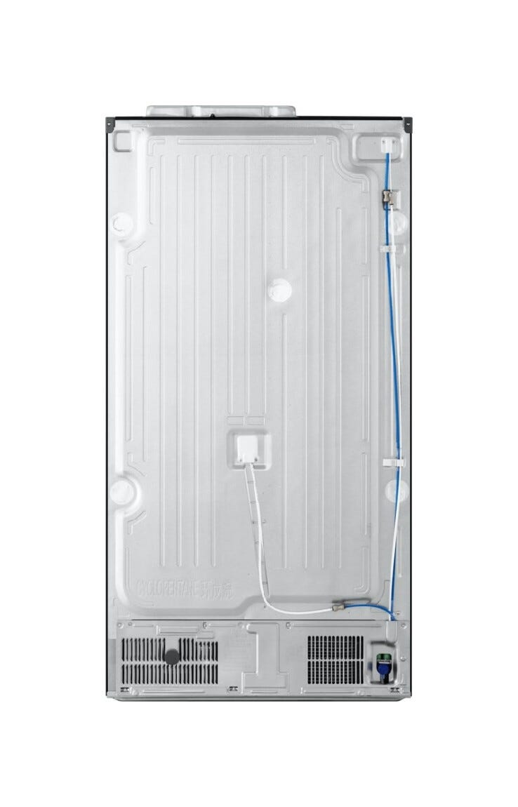 LG GSXE91EVAD Frigorifero americano Side-by-Side InstaView Door-in-Door, 628 L, Classe D, Total No Frost, Wi-Fi, Dispenser UVnano, Black Steel