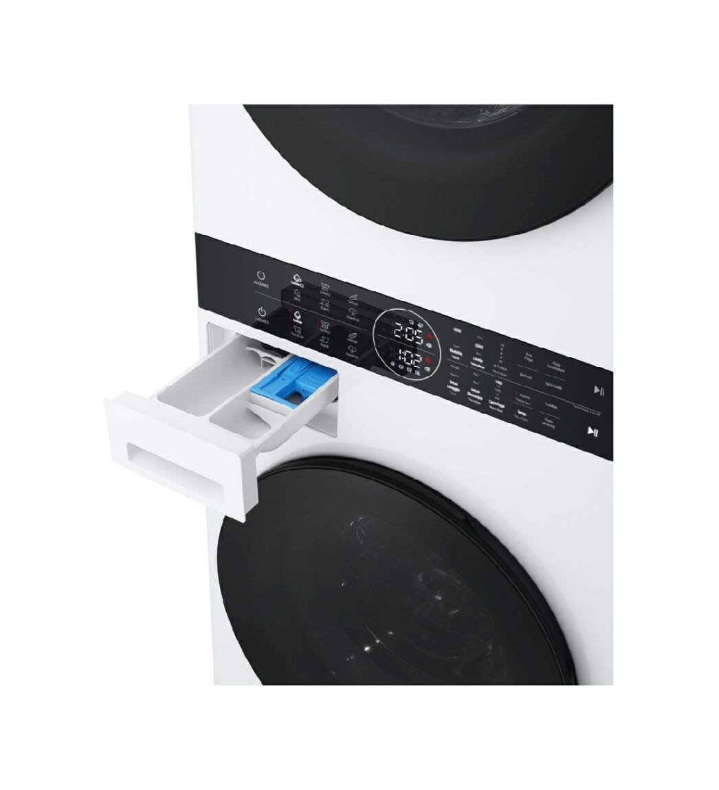 LG WT1210WWF TurboWash360 Colonna bucato cm. 60 - lavaggio 12 kg - asciugatura 10 kg - bianco