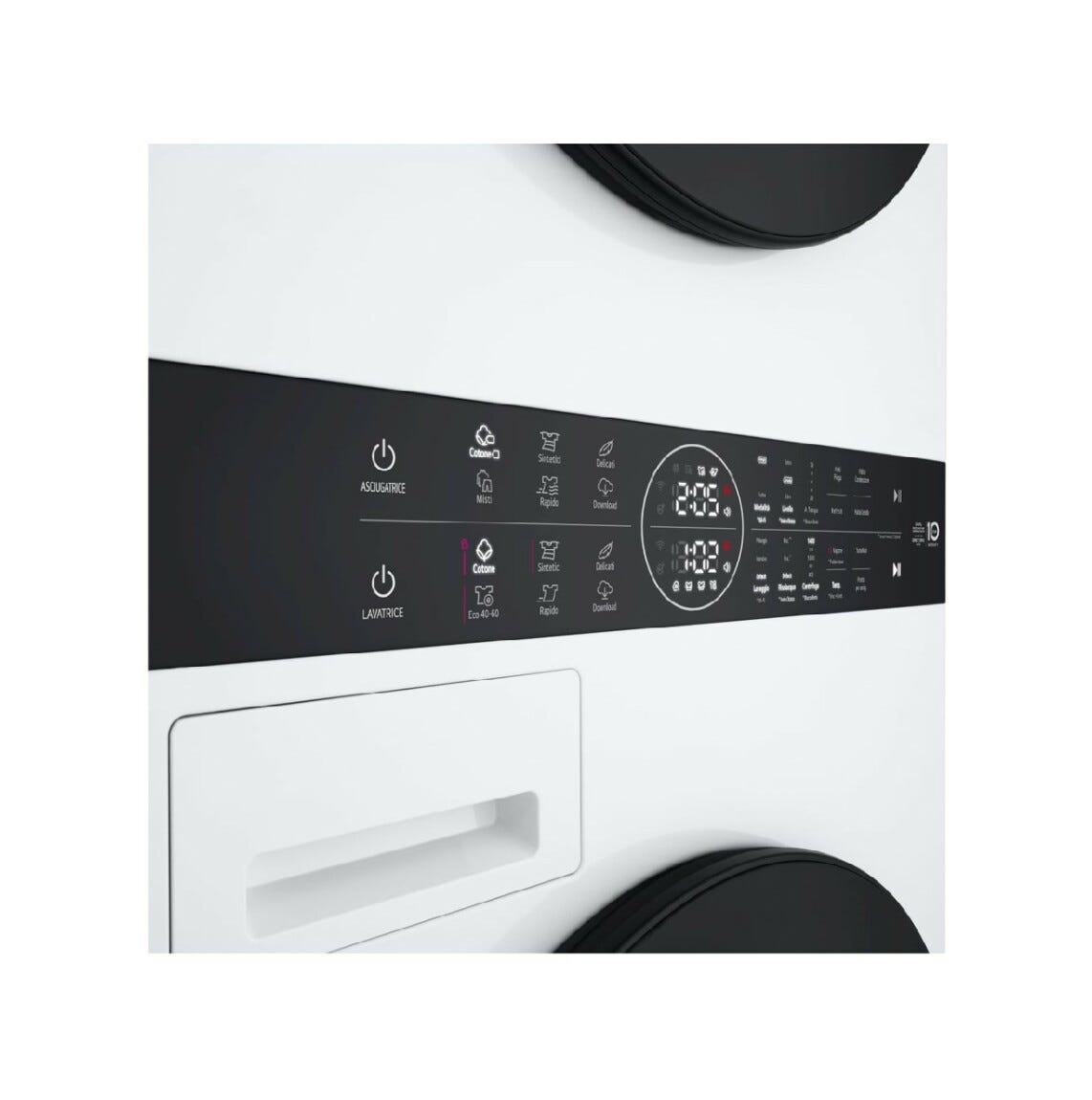 LG WT1210WWF TurboWash360 Colonna bucato cm. 60 - lavaggio 12 kg - asciugatura 10 kg - bianco