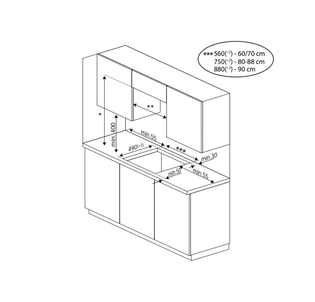 Beko HII64822QUFT bPRO 500 Piano cottura a induzione cm. 59 - vetro nero