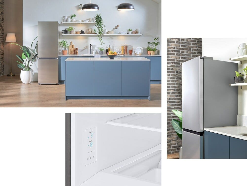 Samsung RB34C602EWW/EF Serie 6 Frigorifero con congelatore a libera installazione cm. 60 h. 185 - lt. 344 - bianco