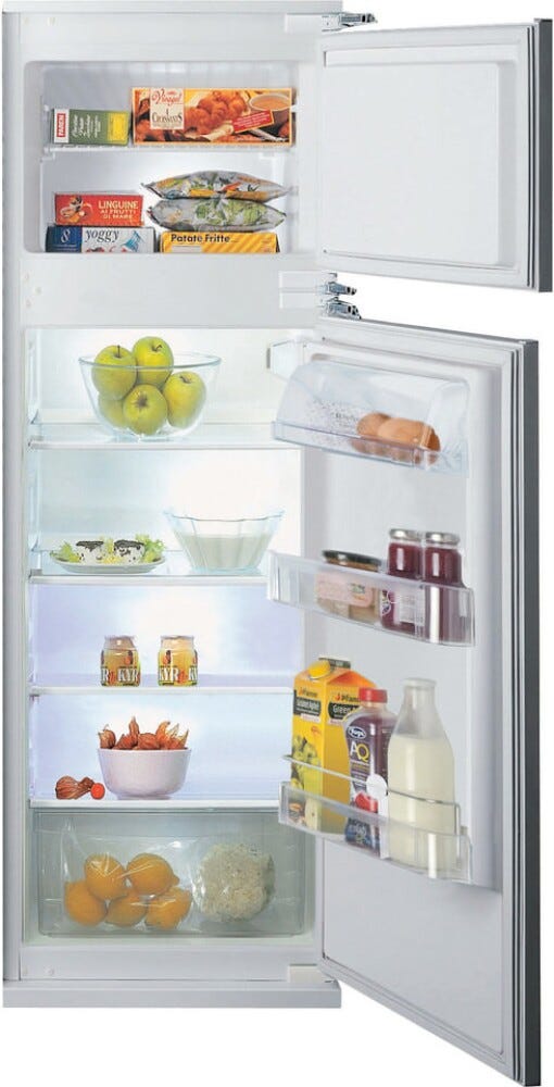 Hotpoint Ariston BDFS 2422 Frigorifero con congelatore da incasso cm. 54 h. 144 - lt. 218