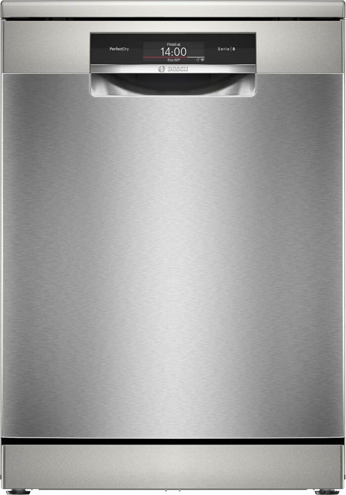 Bosch SMS8TCI04E 8 Lavastoviglie a libera installazione cm. 60 - 14 coperti - inox spazzolato antimpronta
