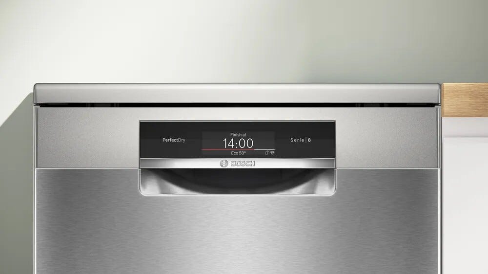 Bosch SMS8TCI04E 8 Lavastoviglie a libera installazione cm. 60 - 14 coperti - inox spazzolato antimpronta