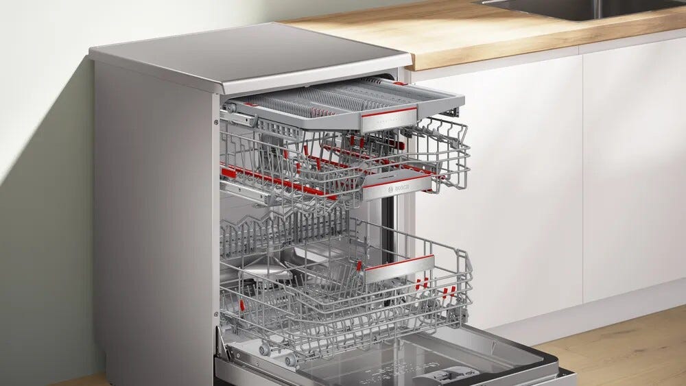 Bosch SMS8TCI04E 8 Lavastoviglie a libera installazione cm. 60 - 14 coperti - inox spazzolato antimpronta