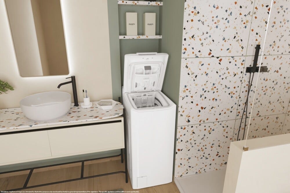 Candy TCA263D3-S ProWash 300 Lavatrice a carica dall'alto cm. 41 - 6 kg - bianco