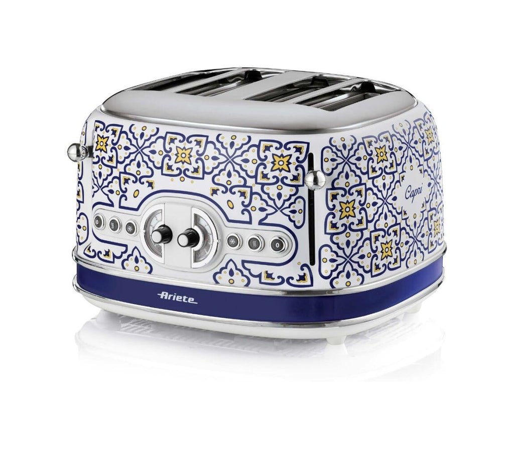 Ariete 0156/0C Capri Tostapane a 4 scomparti - bianco/blu