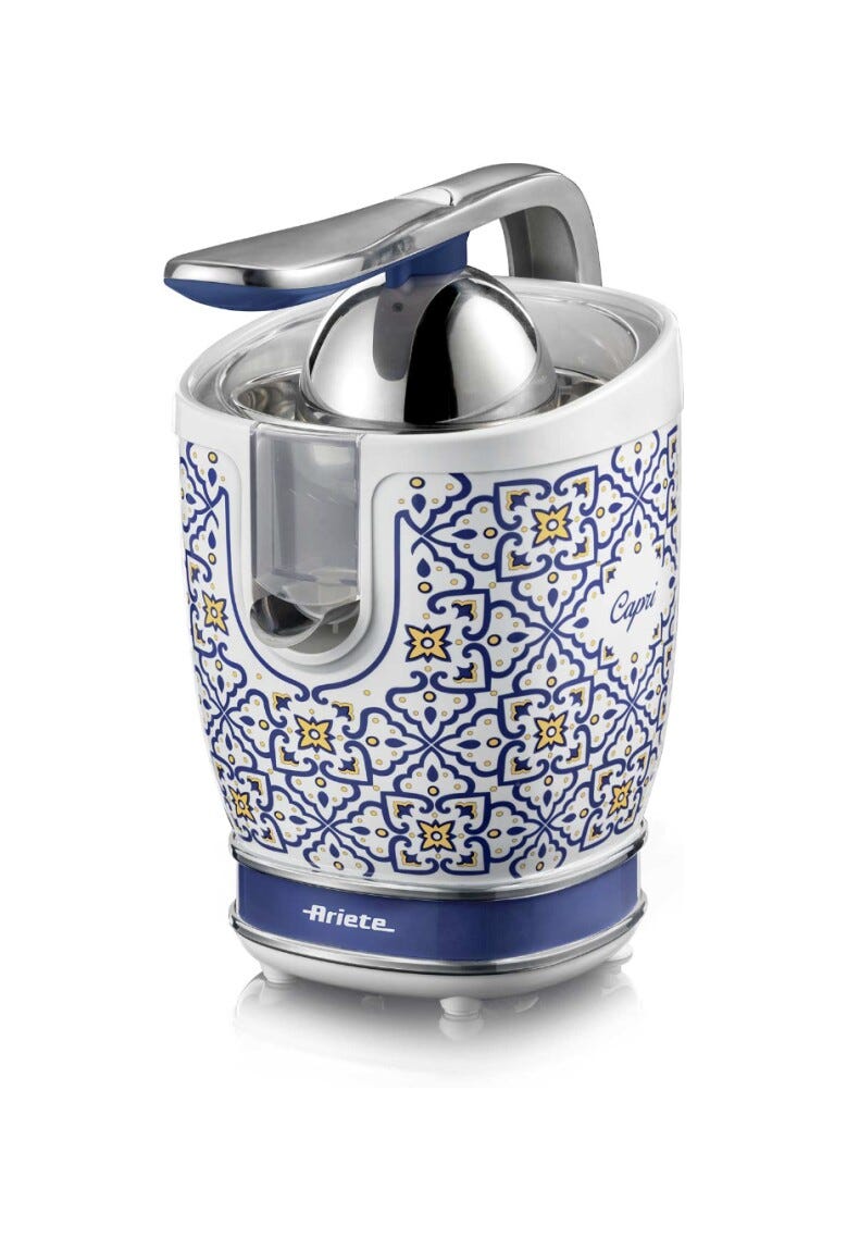 Ariete 0413/0C Capri Spremiagrumi elettrico con leva - bianco/blu