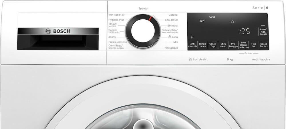 Bosch WGG244Z6IT 6 Lavatrice cm. 60 - capacità 9 kg - bianco