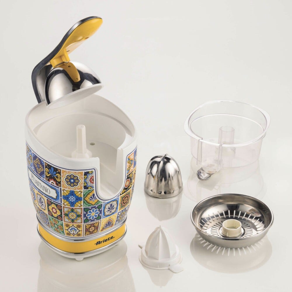 Ariete 0413/0P Positano Spremiagrumi elettrico con leva - bianco/giallo