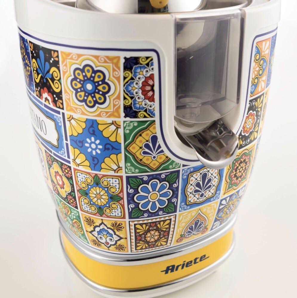 Ariete 0413/0P Positano Spremiagrumi elettrico con leva - bianco/giallo