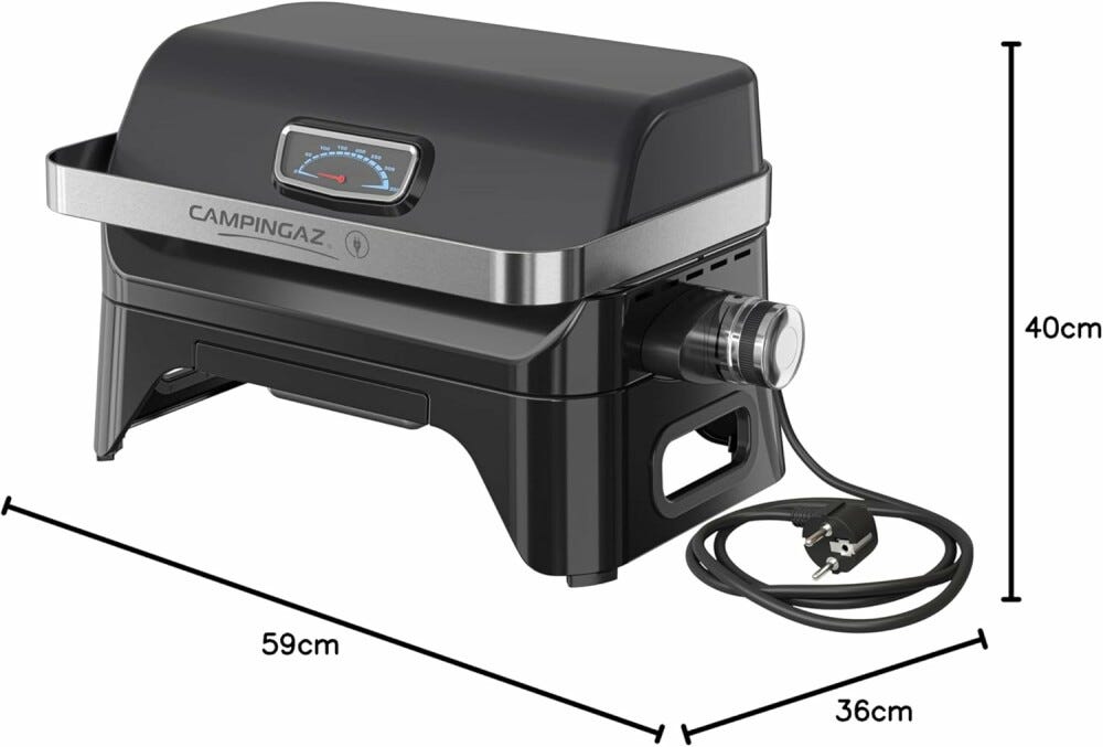 Campingaz 2177560 Attitude 2GO Electric Barbecue elettrico - nero