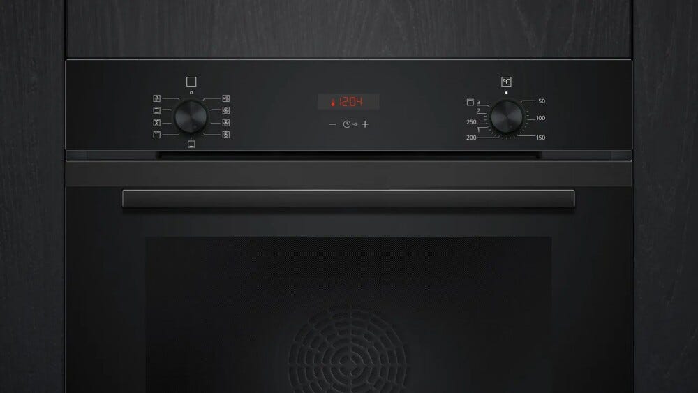 Siemens HB234ABB3 IQ300 Forno elettrico, 71 L, Aria calda 3D Plus, inox nero