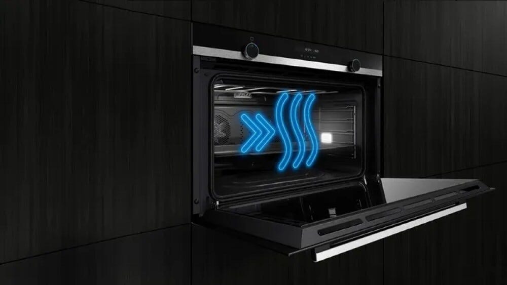 Siemens HB234ABB3 IQ300 Forno elettrico, 71 L, Aria calda 3D Plus, inox nero