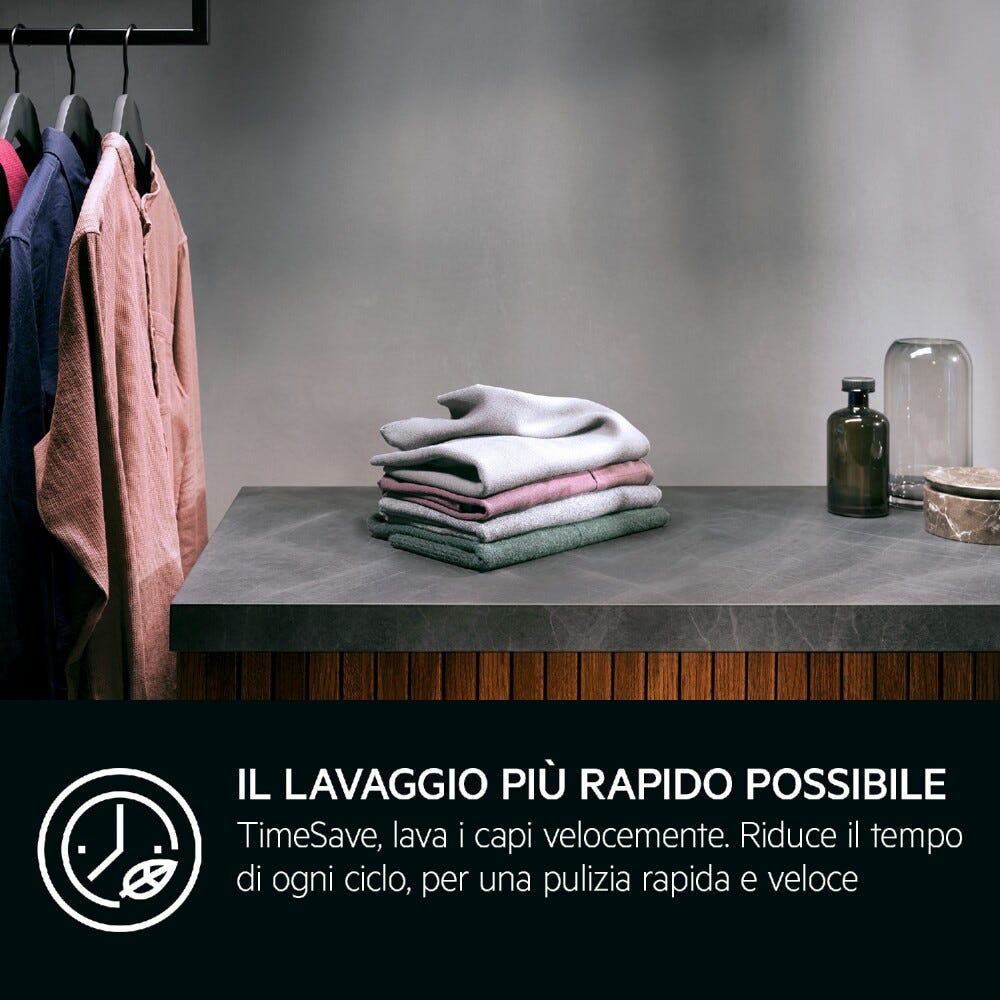 AEG L6SE62B 6000 ProSense® Lavatrice slim cm. 60 - profondità cm. 42 - 7 kg - bianco/nero