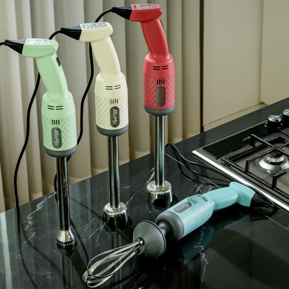 Fama MIOMIXC200 MioMix Mixer a immersione Velocità variabile, mescolatore 200 mm, frusta inox, tecnologia SRS