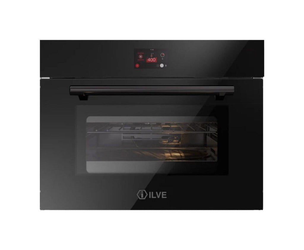 ILVE 645GTZ41 Professional Plus Forno elettrico compatto multifunzione 400 °C (Pizza Party) cm 60 h 45 - vetro nero