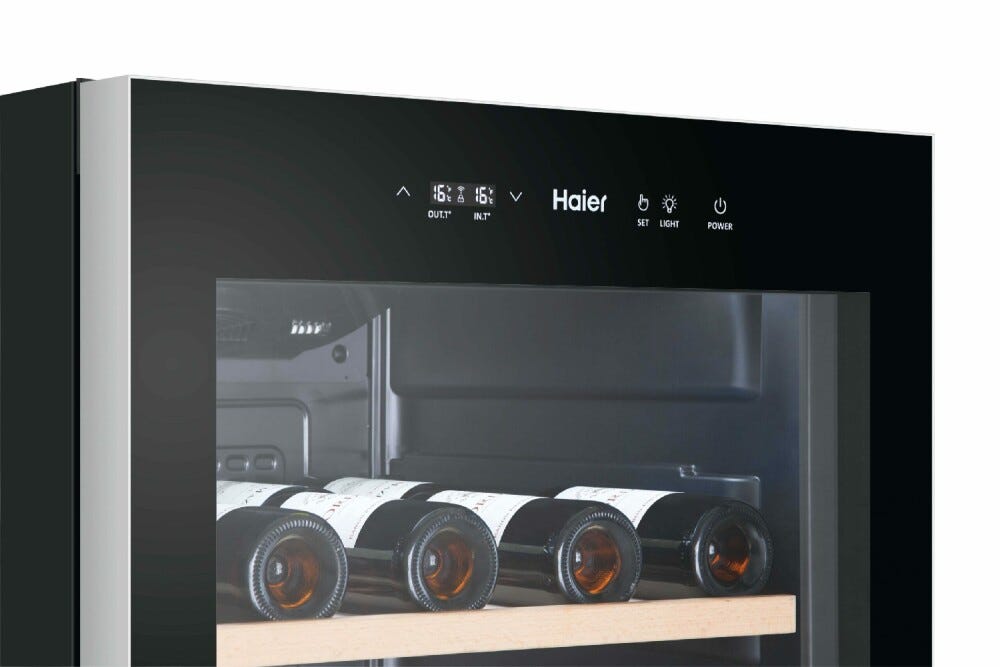 Haier HWS188GAE 3 Cantina vino cm. 60 - 188 bottiglie - nero