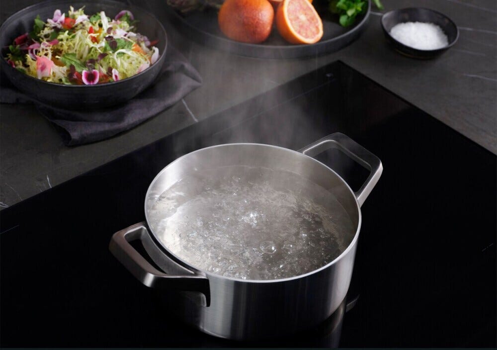 AEG NII64B30AZ 8000 Piano cottura a induzione 60 cm, 4 zone, SenseBoil & Fry, SaphirMatt nero opaco