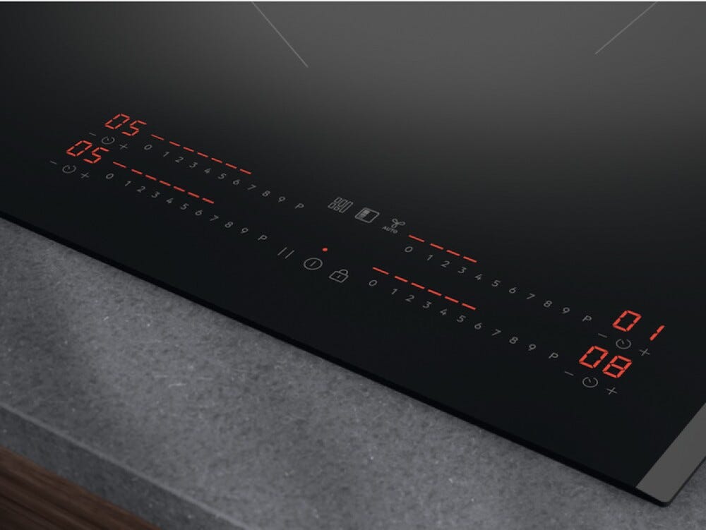 AEG NII84R00FB Serie 6000 FLexBridge Piano cottura a induzione cm. 80 - nero
