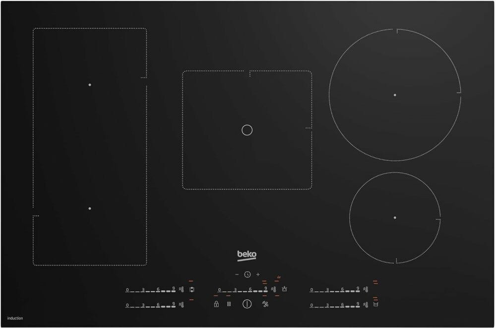 Beko HII85770UFT Piano cottura a induzione cm. 78 - vetro nero
