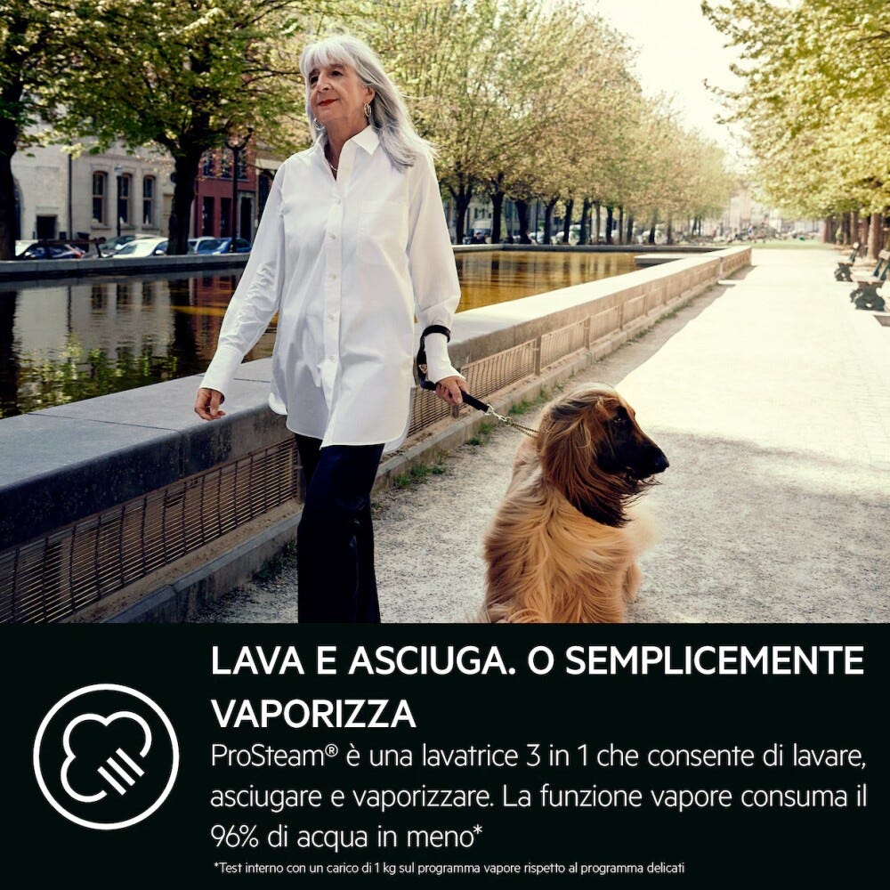 AEG LWR7D1174B Kombi 7000 Prosteam® Lavasciuga cm. 60 - lavaggio 11 kg - asciugatura 7 kg - bianco