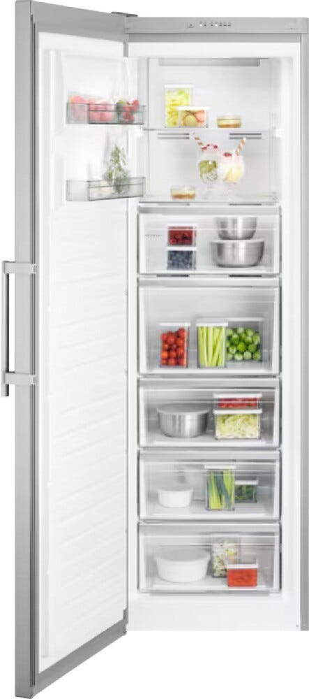 AEG OAG7M281DX Serie 7000 Congelatore monoporta a libera installazione cm. 60 h. 186 - lt. 278 - inox