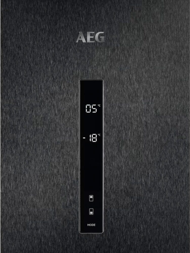 AEG ORC6M481EL Serie 6000 TwinTech Frigorifero con congelatore a libera installazione cm. 70 h. 192 - lt. 481 - nero
