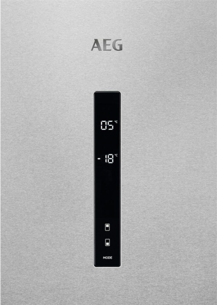AEG ORC6M481EX Serie 6000 Frigorifero con congelatore a libera installazione cm. 70 h. 192 - lt. 481 - inox